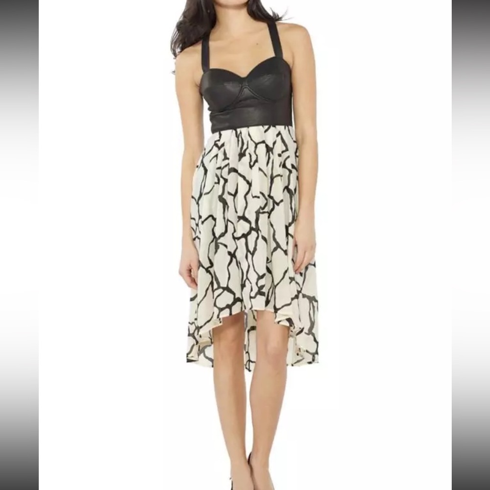 Mackage Sleeveless Black Lambskin Leather Dress - Size 6 (Fits Like a Size 4)